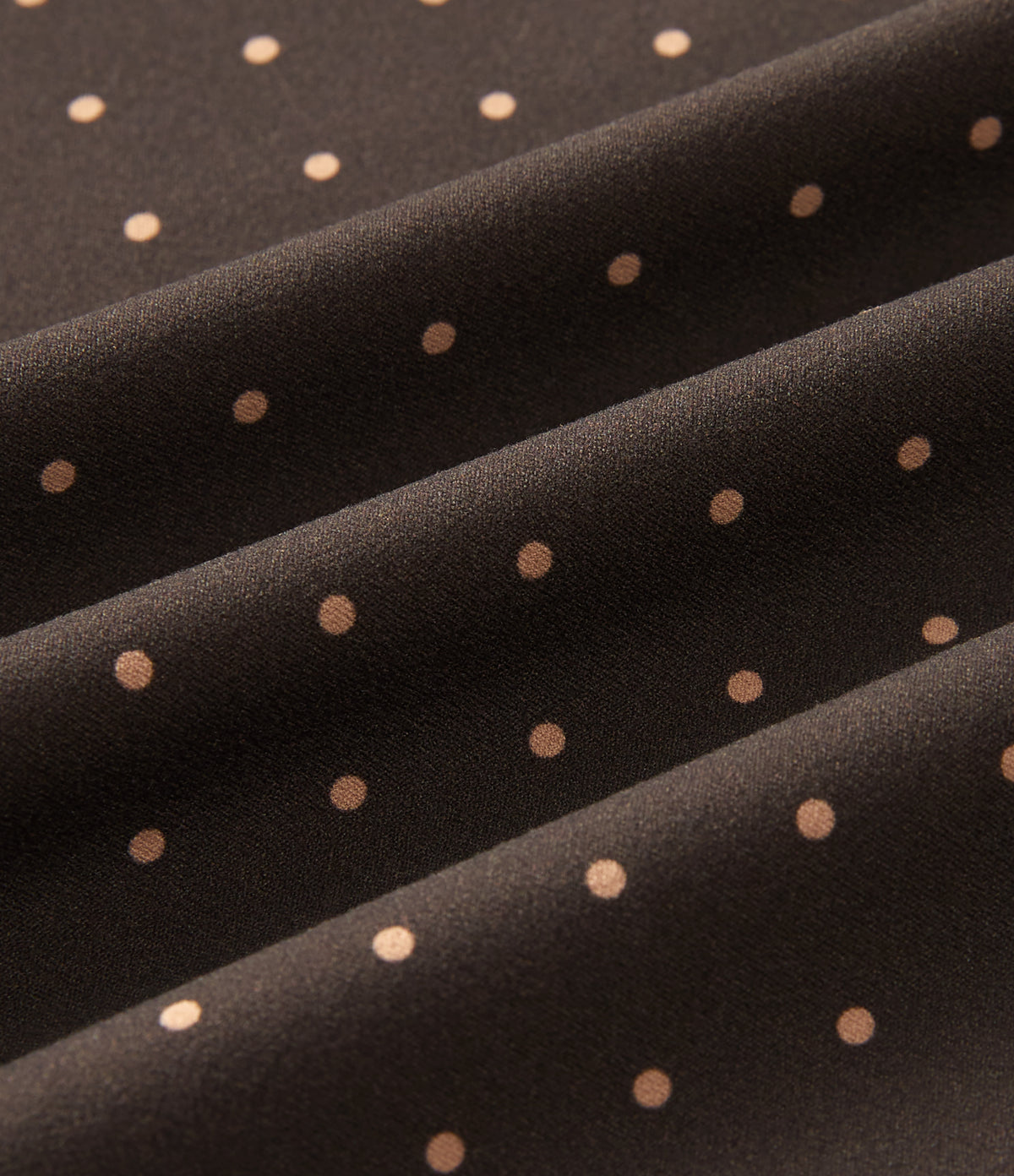 High Waisted Wide Leg Polka Dot Yoga Trousers with Pockets — Black Micro Dot — view 8