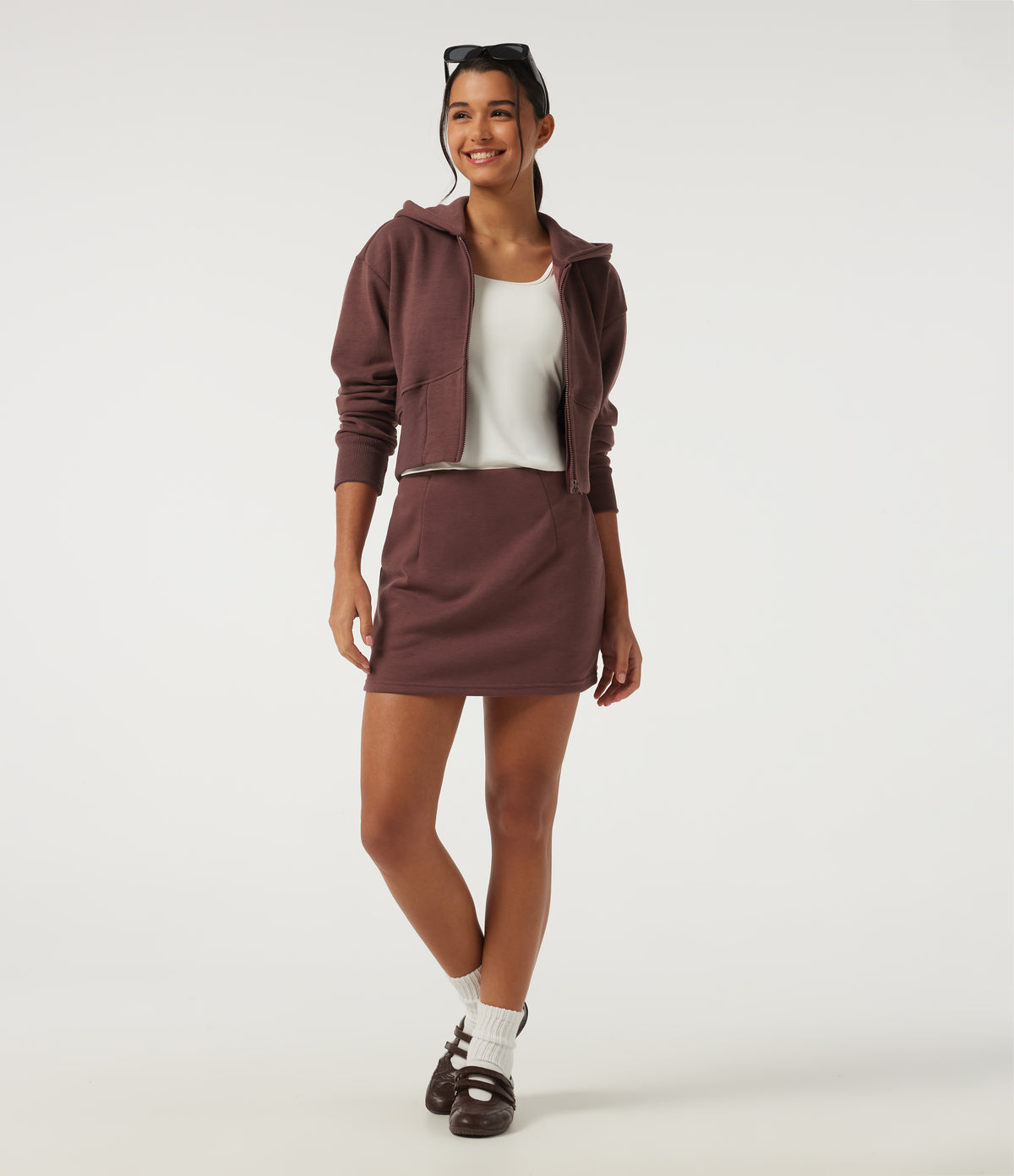 Hooded Long Sleeve Casual Sweatshirt — Fudgesickle — view 4