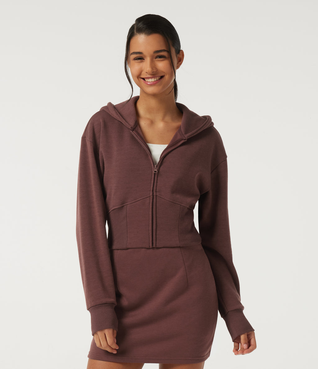 Hooded Long Sleeve Casual Sweatshirt — Fudgesickle — view 1