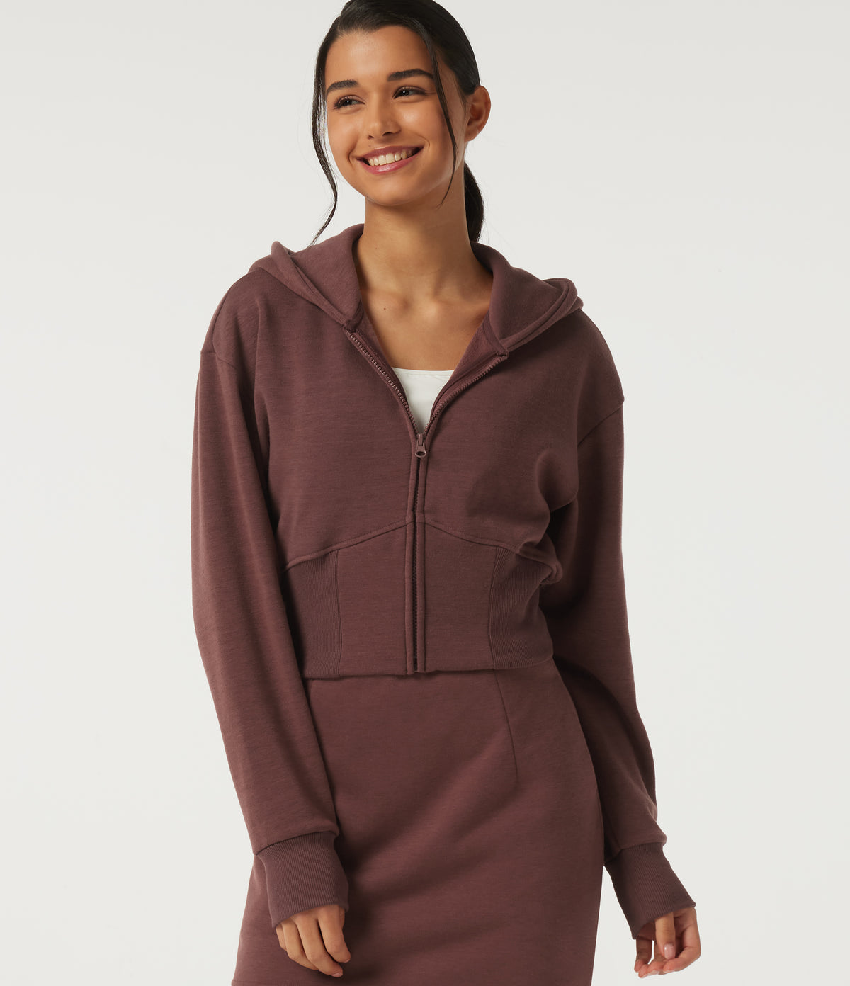 Hooded Long Sleeve Casual Sweatshirt — Fudgesickle — view 5