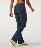 Low Rise Yoga Bootcut Leggings with Pockets — Carbon — view 2
