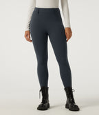 Extra Heat High Waisted Skinny Casual Leggings with Pockets — Carbon — view 3
