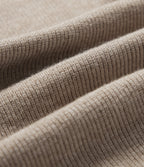 Cowl Neck Long Sleeve Stacked Casual Jumper — Gilded Beige — view 8
