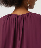 Round Neck Sleeveless Plaid Party Shirt — Maroon Banner — view 6