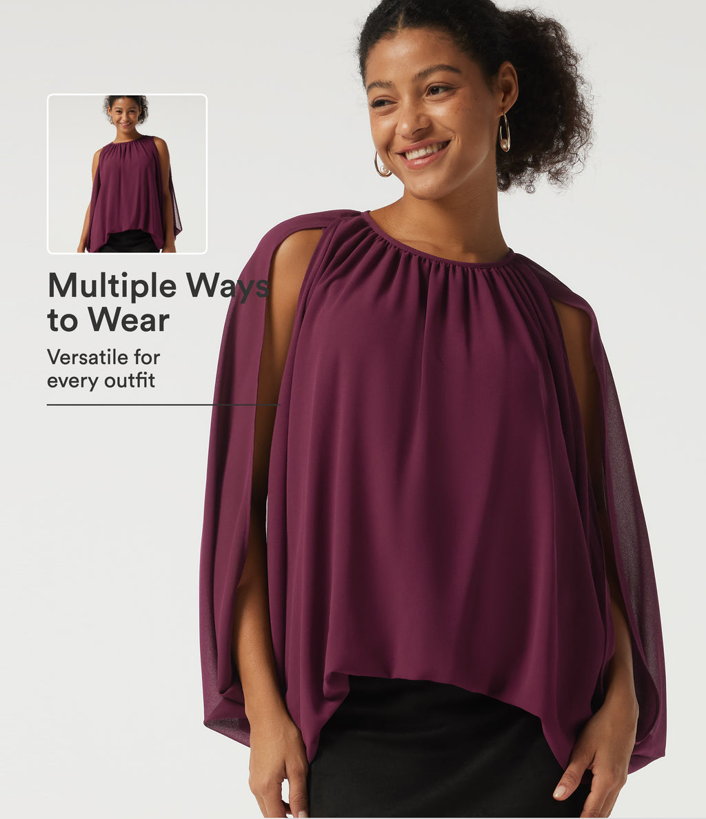 Round Neck Sleeveless Plaid Party Shirt — Maroon Banner — view 1