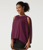 Round Neck Sleeveless Plaid Party Shirt — Maroon Banner — view 3