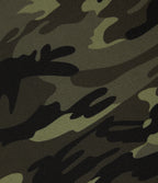 Mid Rise Baggy Drawstring Camo Waffle Casual Trousers with Pockets — Woodland Edge Camo — view 8