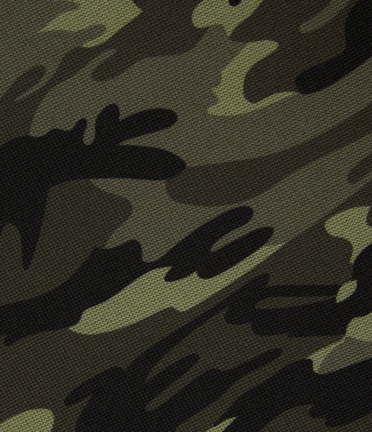 Mid Rise Baggy Drawstring Camo Waffle Casual Trousers with Pockets — Woodland Edge Camo — view 8
