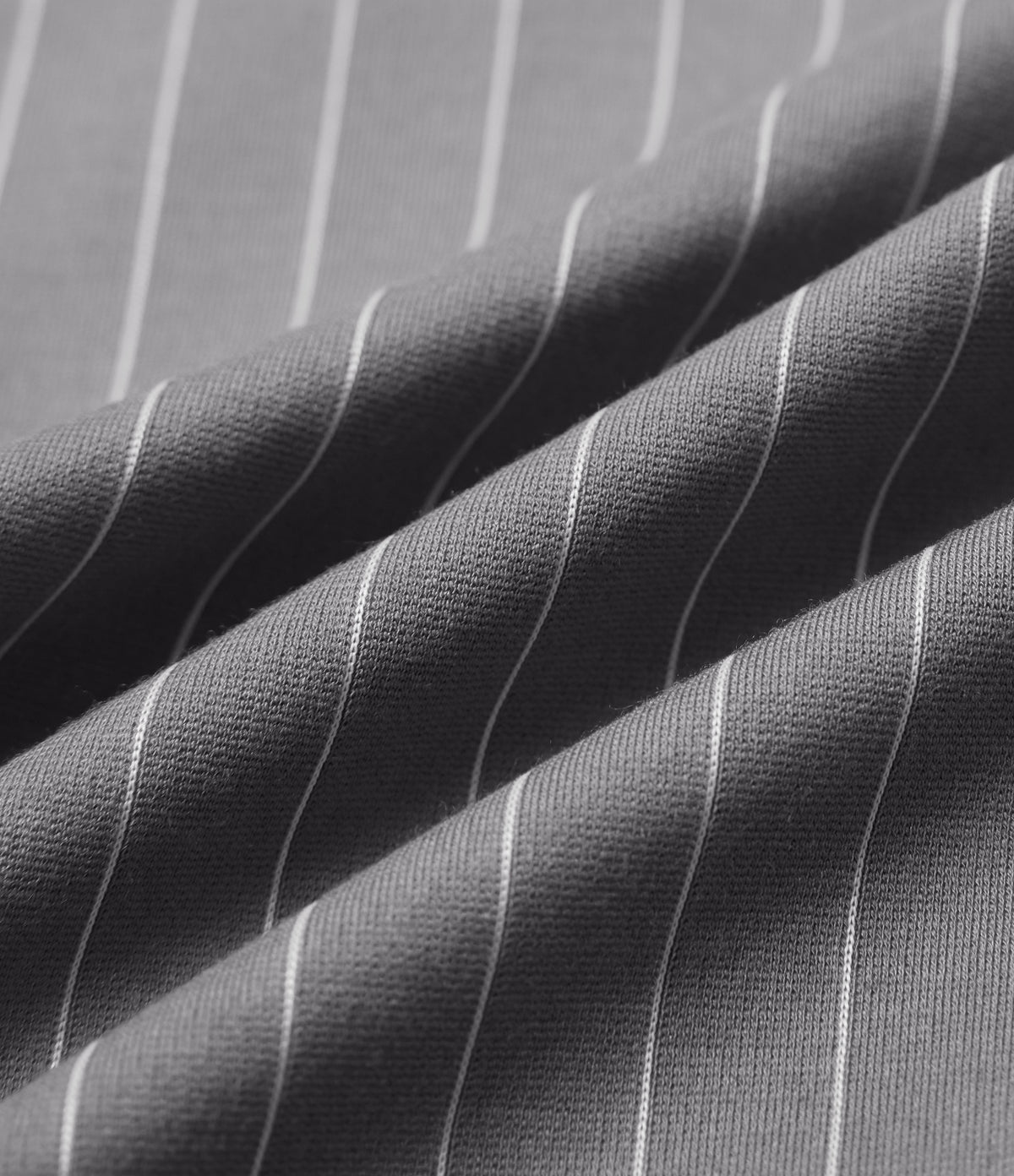 High Waisted Flare Stripe Work Trousers with Pockets — Slate Pinstripe — view 8
