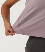 Airy Round Neck Racerback Running Tank Top — Pink Purple — view 6