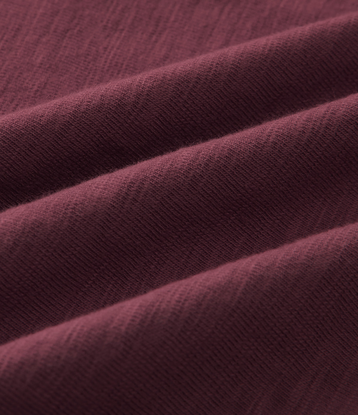 Boat Neck Long Sleeve Cotton Casual Top — Maroon Banner — view 8