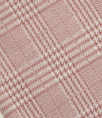 High Waisted Tapered Plaid Work Trousers with Pockets — Bean Paste Houndstooth Plaid — view 8