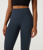 High Waisted Tummy Control Butt Lifting Training Leggings with Pockets — Carbon — view 4