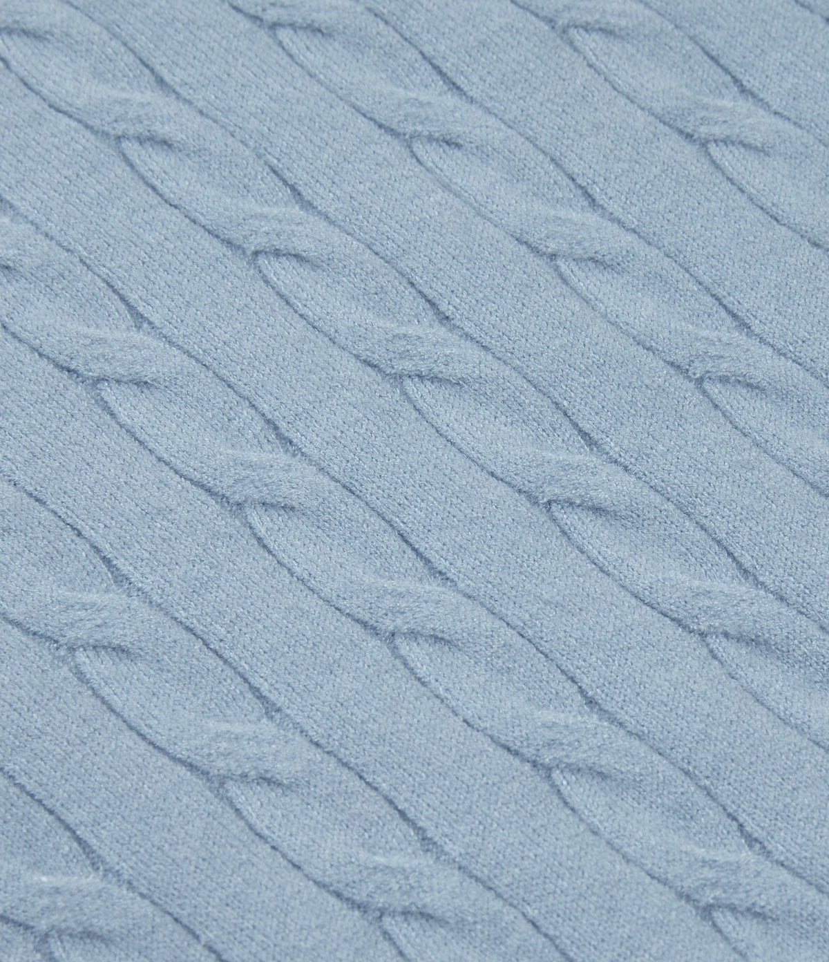 Polo Neck Long Sleeve Work Jumper — Blue Fog — view 7