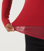 One Shoulder Long Sleeve Slim Ruched Contrast Lace Asymmetric Casual Top — Rubicondo — view 7