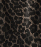 High Waisted Stretchy PU Leopard Print Ruched Casual Mini Skirt with Built-in Shorts — Cozy Feline — view 8