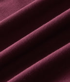 Henley Neck Long Sleeve Ruched Quick Dry Work Top — Tibetan Red — view 7
