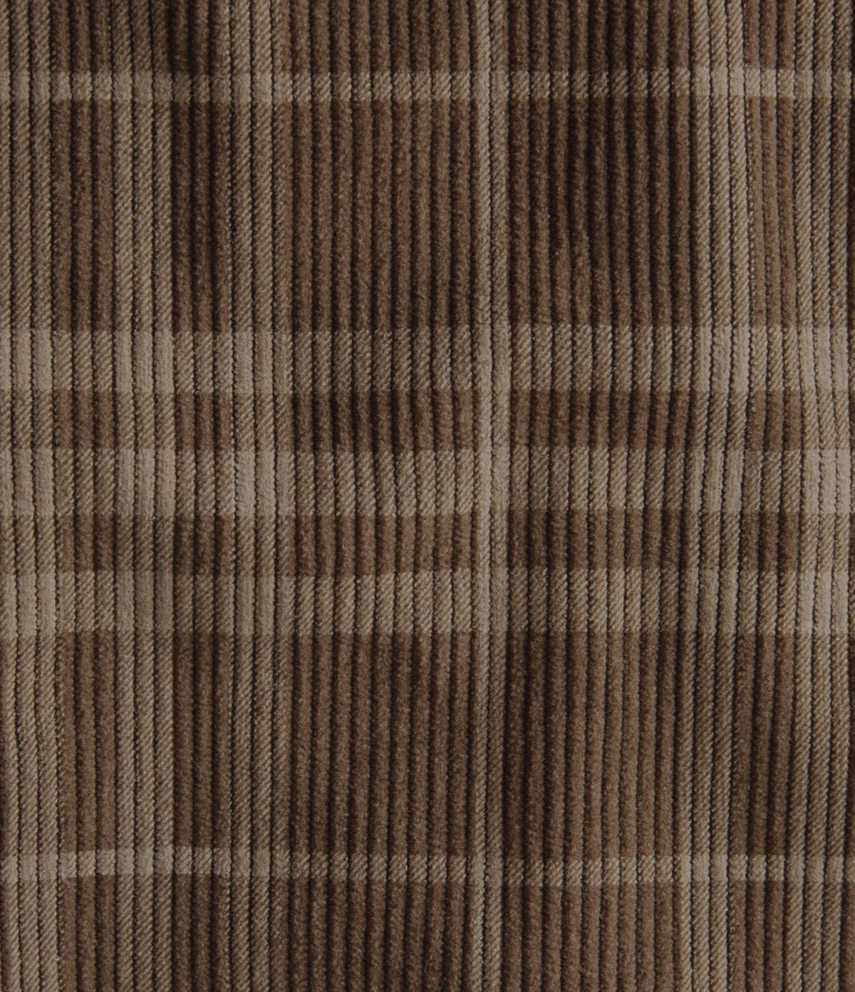 High Waisted Plaid 2-in-1 A-Line Corduroy Mini Casual Skirt — Cocoa Tartan — view 8