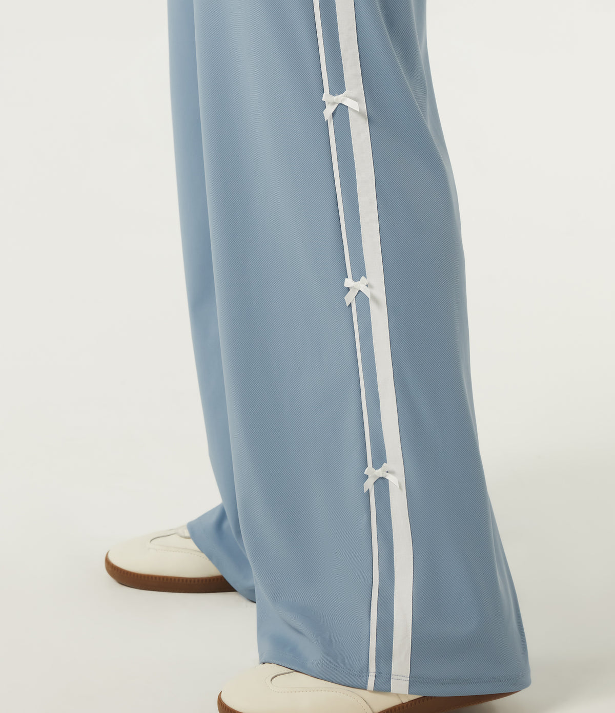 High Waisted Straight Leg Color Block Quick Dry Dance Trousers with Pockets-UPF40+ — Mountain Spring — view 6