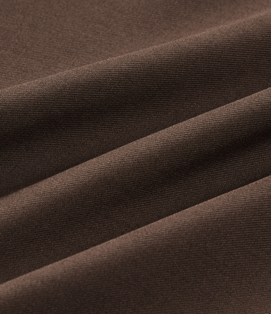 High Waisted Work Midi Blazer Skirt with Pockets — Chestnut — view 7