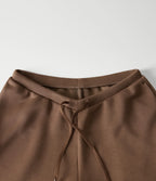 SpacerTek Low Rise Drawstring Straight Leg Casual Sweatpants with Pockets — Cocoa Brown — view 6
