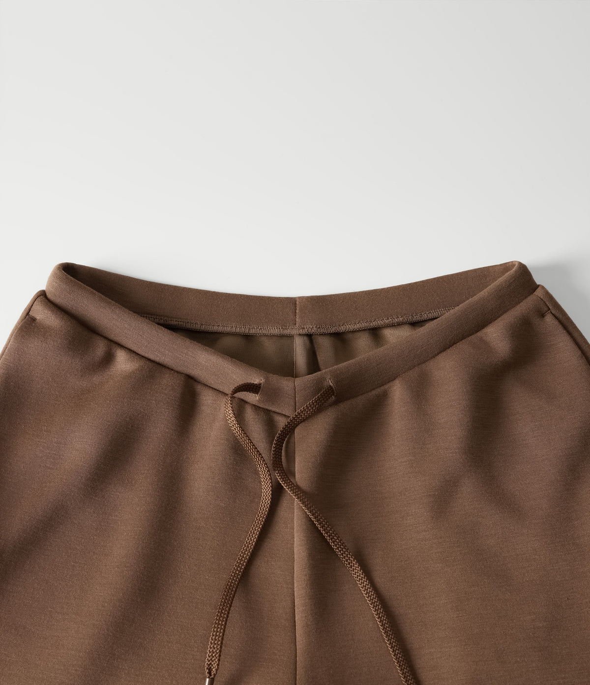 SpacerTek Low Rise Drawstring Straight Leg Casual Sweatpants with Pockets — Cocoa Brown — view 6