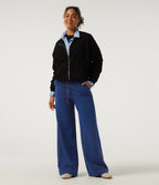 Mid Rise Drawstring Baggy Casual Sweatpants with Pockets — Blueprint — view 4