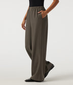 Mid Rise Straight Leg Work Trousers with Pockets — Winter Twig — view 1
