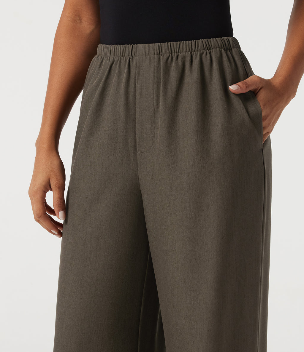 Mid Rise Straight Leg Work Trousers with Pockets — Winter Twig — view 5