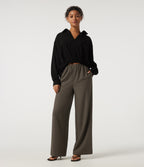 Mid Rise Straight Leg Work Trousers with Pockets — Winter Twig — view 4