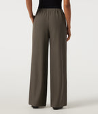 Mid Rise Straight Leg Work Trousers with Pockets — Winter Twig — view 3
