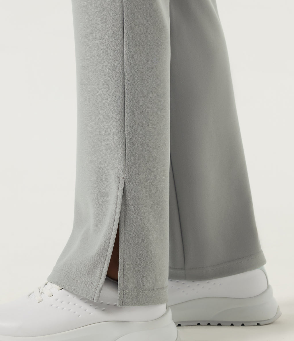 High Waisted Bootcut Golf Trousers with Pockets — Forest Fog — view 7