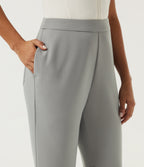 High Waisted Bootcut Golf Trousers with Pockets — Forest Fog — view 6
