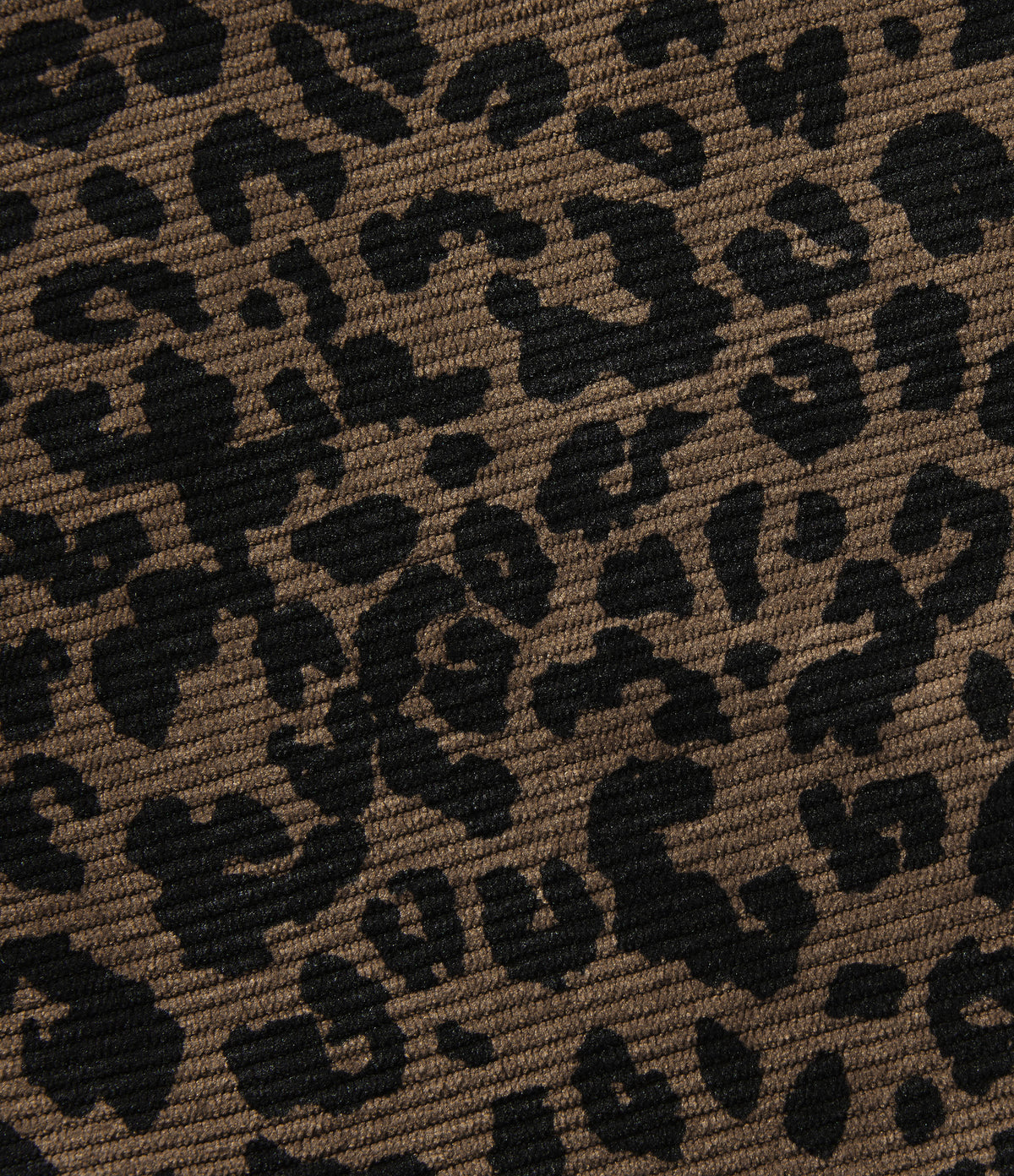 High Waisted Leopard Print Corduroy Casual Baggy Trousers with Pockets — Wildmark — view 8