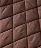 Collared Long Sleeve Leopard Print Casual Padded Jacket with Pockets — Coffee — view 8