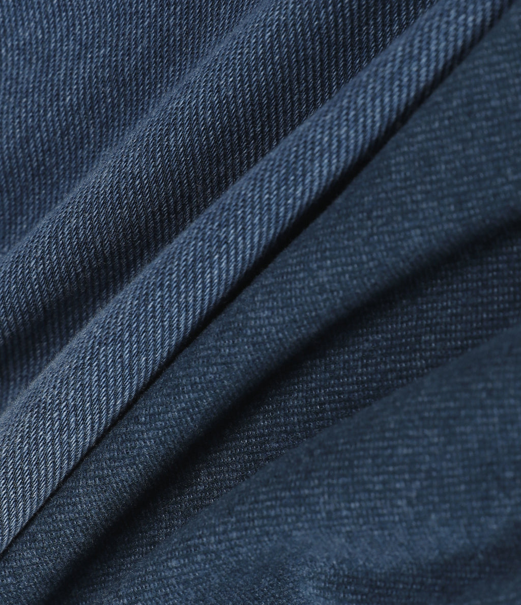 Denim Heat High Waisted Tummy Control Crossover Straight Leg Casual Jeans with Pockets — Tide Blue Denim — view 8
