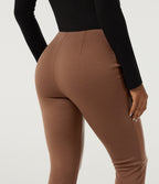High Waisted Skinny Casual Leggings — Argan Oil — view 6