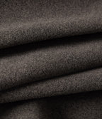 Hooded Tie Long Sleeve Fleece Work Coat with Pockets — Major Brown — view 8
