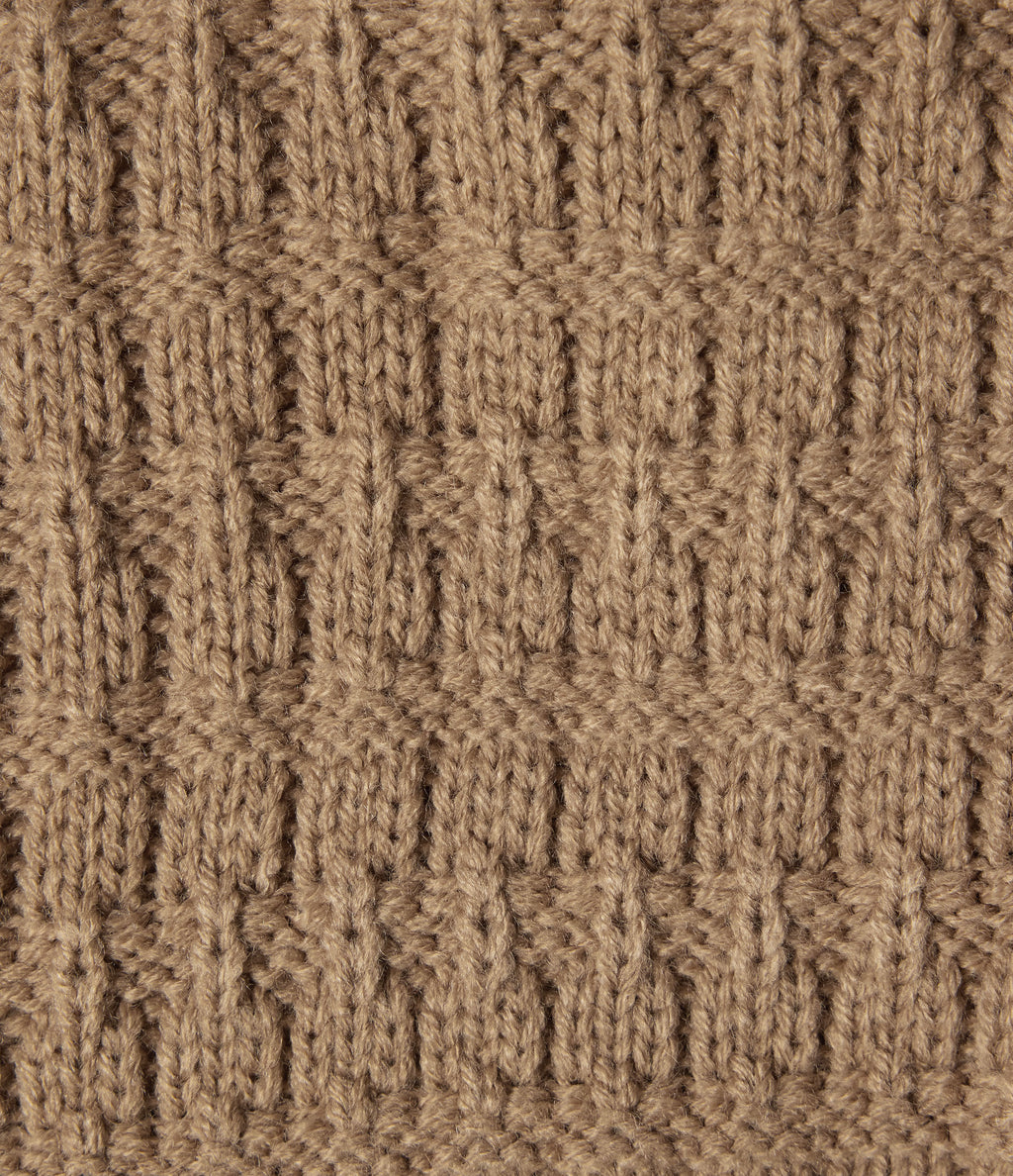 Round Neck Long Sleeve Work Cardigan — Kelp — view 7