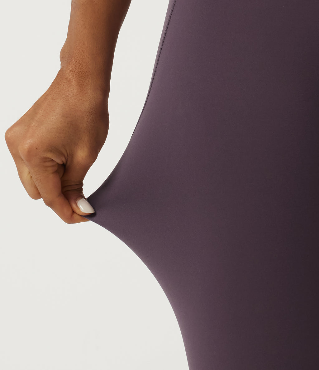 SpeedWave Quick Dry High Waisted Tummy Control Booty Scrunch Training Leggings with Pocket — Dusky Evening purple — view 6