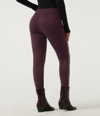 High Waisted Skinny Casual Leggings — Winetasting — view 2