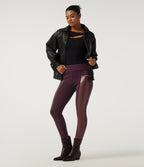 High Waisted Skinny Casual Leggings — Winetasting — view 7