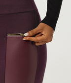 High Waisted Skinny Casual Leggings — Winetasting — view 6