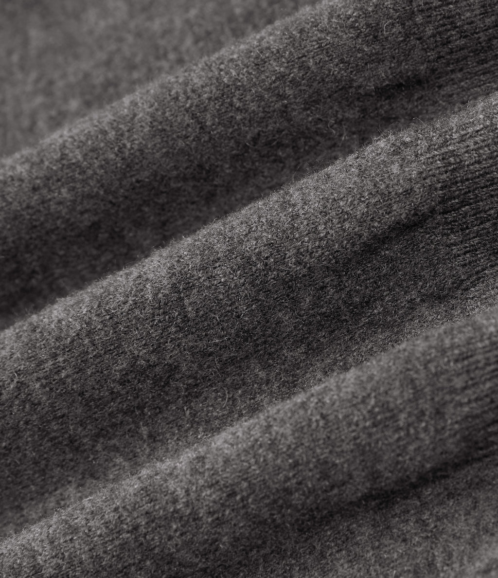 Round Neck Long Sleeve Casual Jumper — Smokey Grey — view 8