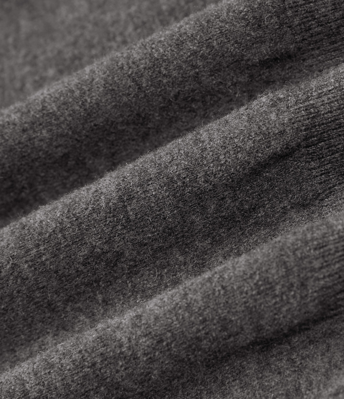 Round Neck Long Sleeve Casual Jumper — Smokey Grey — view 8