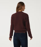Round Neck Long Sleeve Work Jumper — Mulled Night — view 2