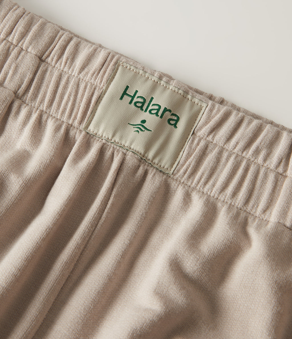 High Waisted Baggy Lounge Bottoms with Pockets — Chateau Gray — view 7