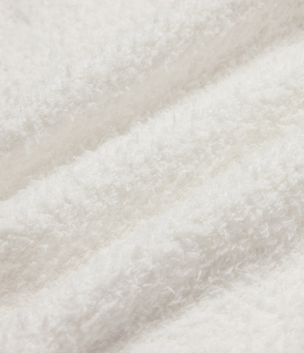 Mid Rise Wide Leg Lounge Trousers — White — view 7