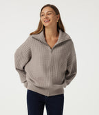 Lapel Long Sleeve Casual Cardigan — Pure Cashmere — view 4