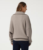 Lapel Long Sleeve Casual Cardigan — Pure Cashmere — view 2